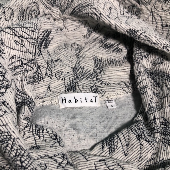 Habitat a-line tunic with relaxed cowl neck abstract print size small - Picture 7 of 8